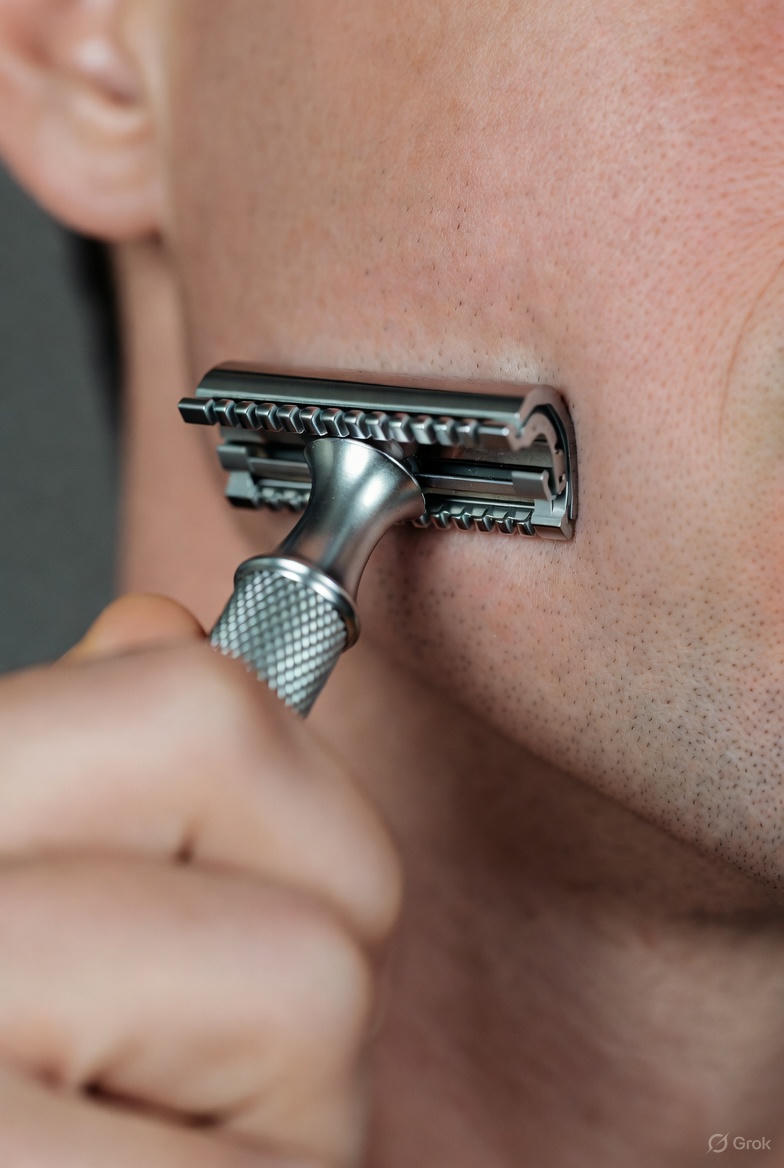 Exceso de presión con maquinilla clásica: error común